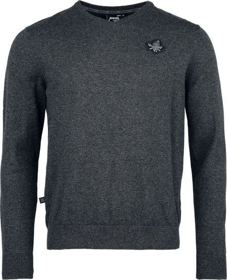 Pull tricoté  de Metallica - EMP Signature Collection - M à XXL - pour Homme - gris sombre chiné - metallica