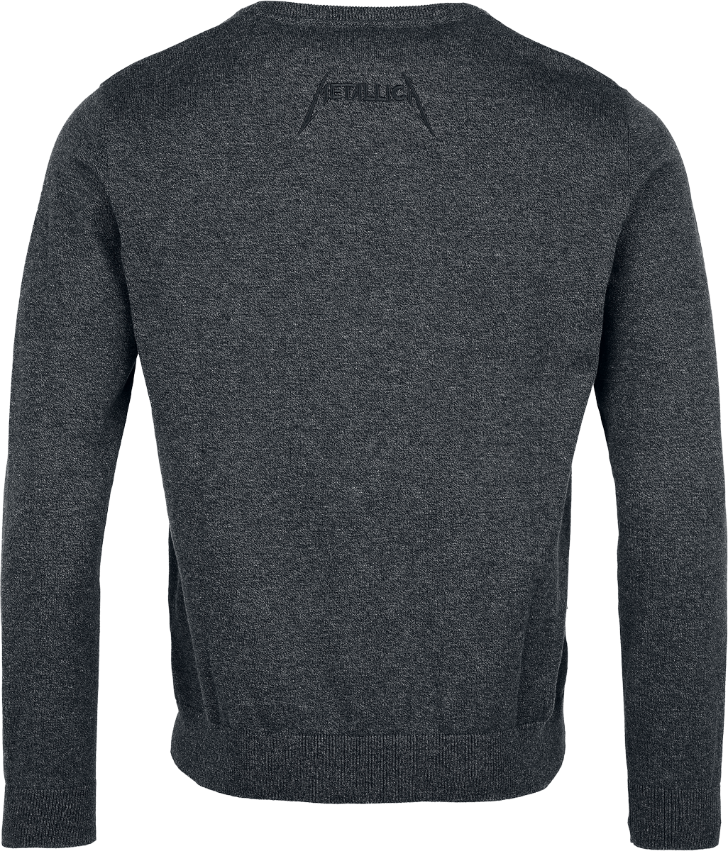 Pull tricoté  de Metallica - EMP Signature Collection - M à 3XL - pour Homme - gris sombre chiné - metallica - View 2