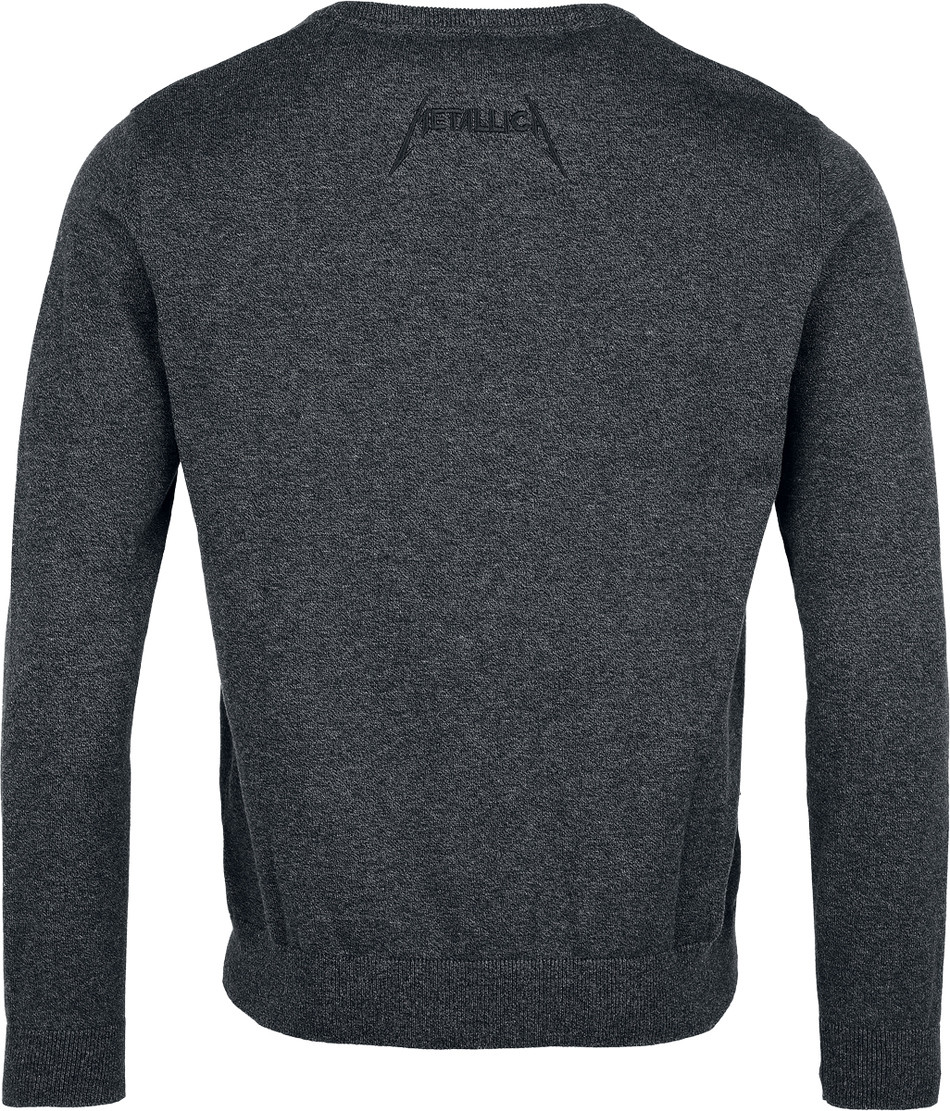 Pull tricoté  de Metallica - EMP Signature Collection - M à 3XL - pour Homme - gris sombre chiné - metallica - View 2
