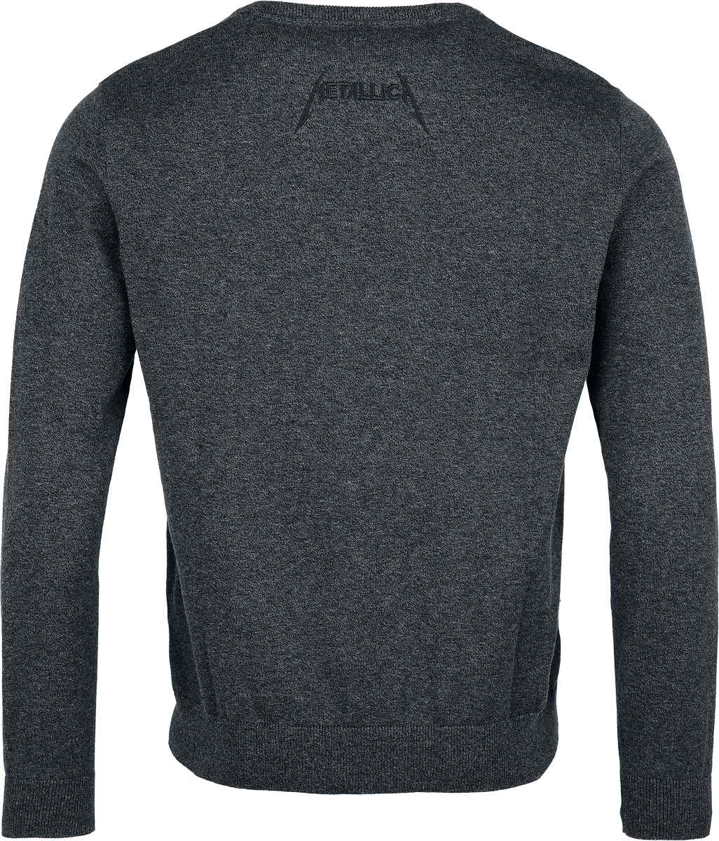 Pull tricoté  de Metallica - EMP Signature Collection - M à 3XL - pour Homme - gris sombre chiné - metallica - View 2