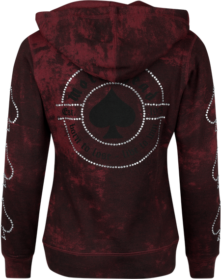 Sweat-shirt à capuche  de Motörhead - EMP Signature Collection - S à L - pour Femme - rouge/noir - Motörhead - View 2