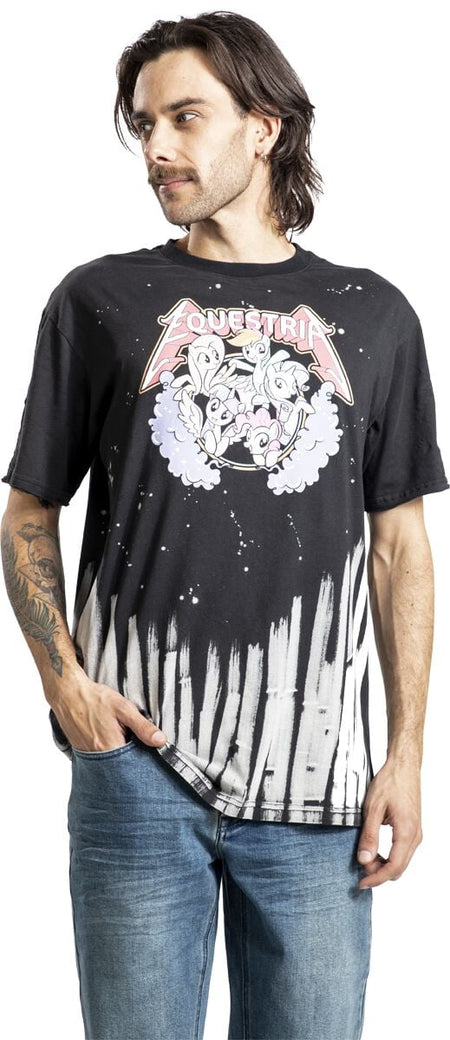 T-Shirt Manches courtes  de My Little Pony - S à XXL - pour Homme - noir - My Little Pony