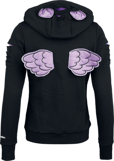 Sweat-shirt zippé à capuche  de My Little Pony - S à XXL - pour Femme - noir - My Little Pony - View 2