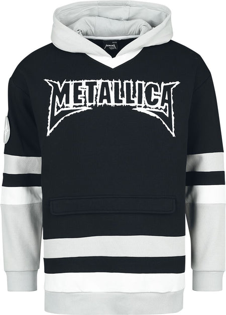 Sweat-shirt à capuche  de Metallica - EMP Signature Collection - M à XL - pour Homme - blanc/noir/gris - metallica