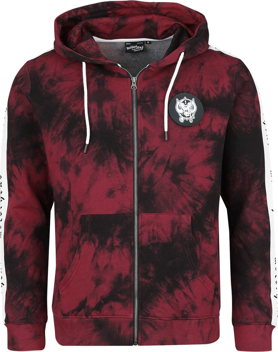 Sweat-shirt zippé à capuche  de Motörhead - EMP Signature Collection - L à XL - pour Homme - rouge/noir - Motörhead