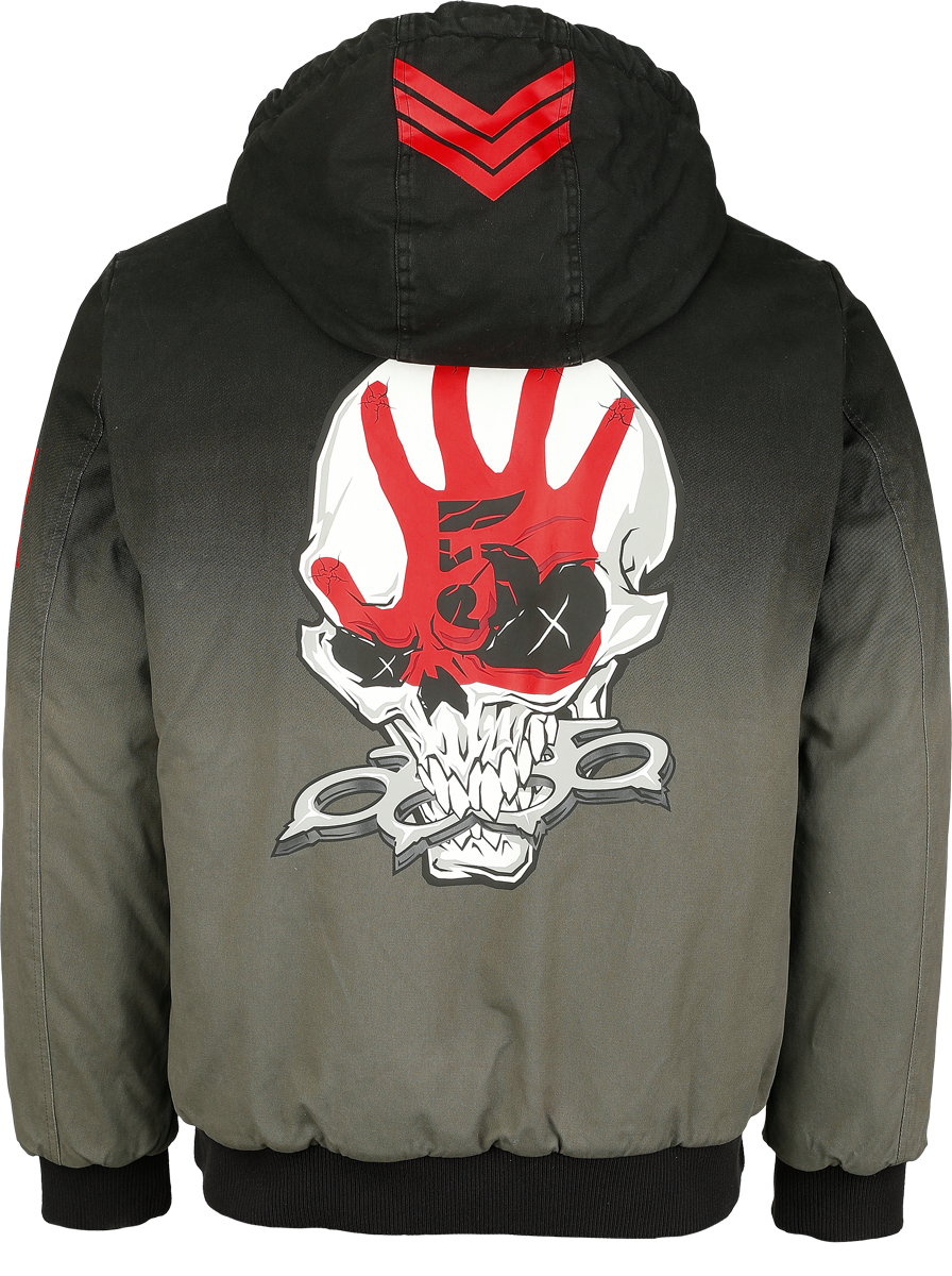Veste d'hiver  de Five Finger Death Punch - EMP Signature Collection - S à XXL - pour Homme - gris/noir - Five Finger Death Punch - View 2