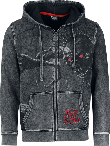 Sweat-shirt zippé à capuche  de Iron Maiden - EMP Signature Collection - S à 3XL - pour Homme - gris - Iron Maiden