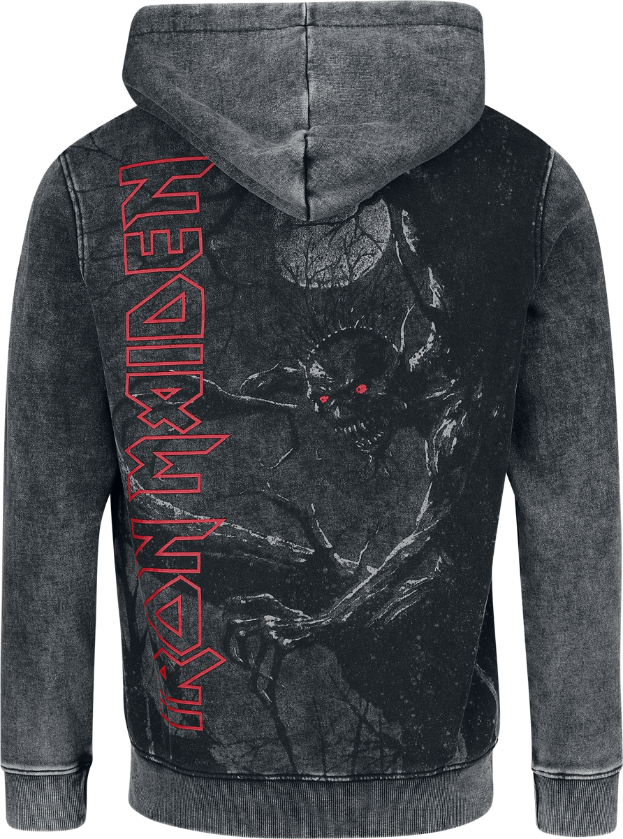 Sweat-shirt zippé à capuche  de Iron Maiden - EMP Signature Collection - S à 3XL - pour Homme - gris - Iron Maiden - View 2