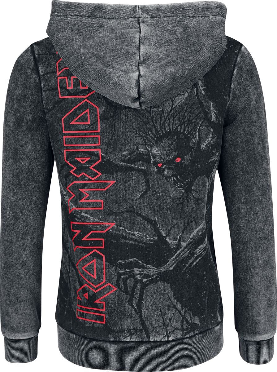 Sweat-shirt zippé à capuche  de Iron Maiden - EMP Signature Collection - S à M - pour Femme - gris - Iron Maiden - View 2