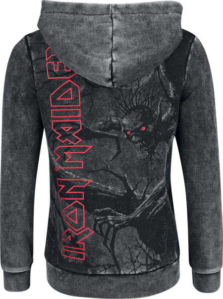 Sweat-shirt zippé à capuche  de Iron Maiden - EMP Signature Collection - S à M - pour Femme - gris - Iron Maiden - View 2