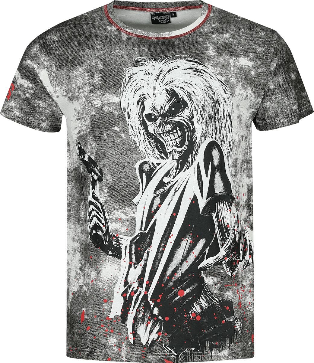 T-Shirt Manches courtes  de Iron Maiden - EMP Signature Collection - S à 3XL - pour Homme - blanc/noir - Iron Maiden