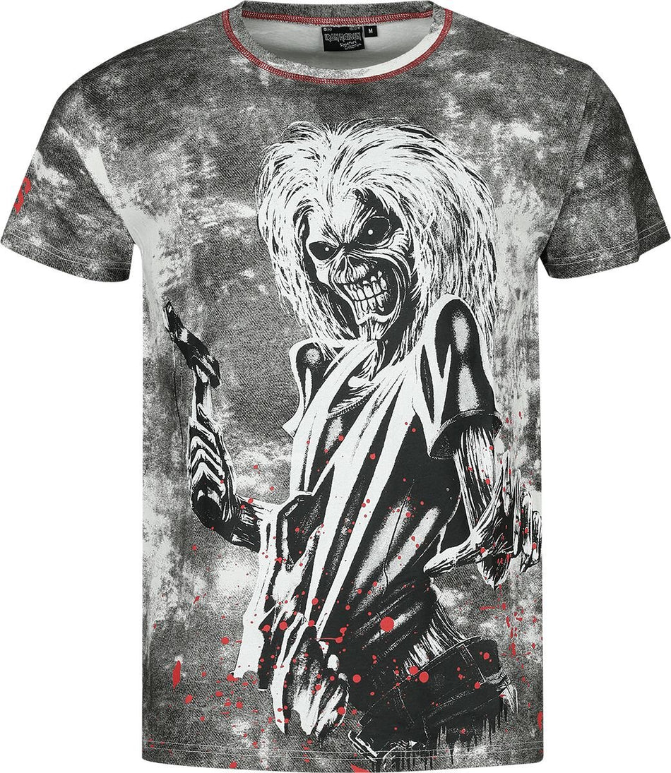 T-Shirt Manches courtes  de Iron Maiden - EMP Signature Collection - S à 3XL - pour Homme - blanc/noir - Iron Maiden