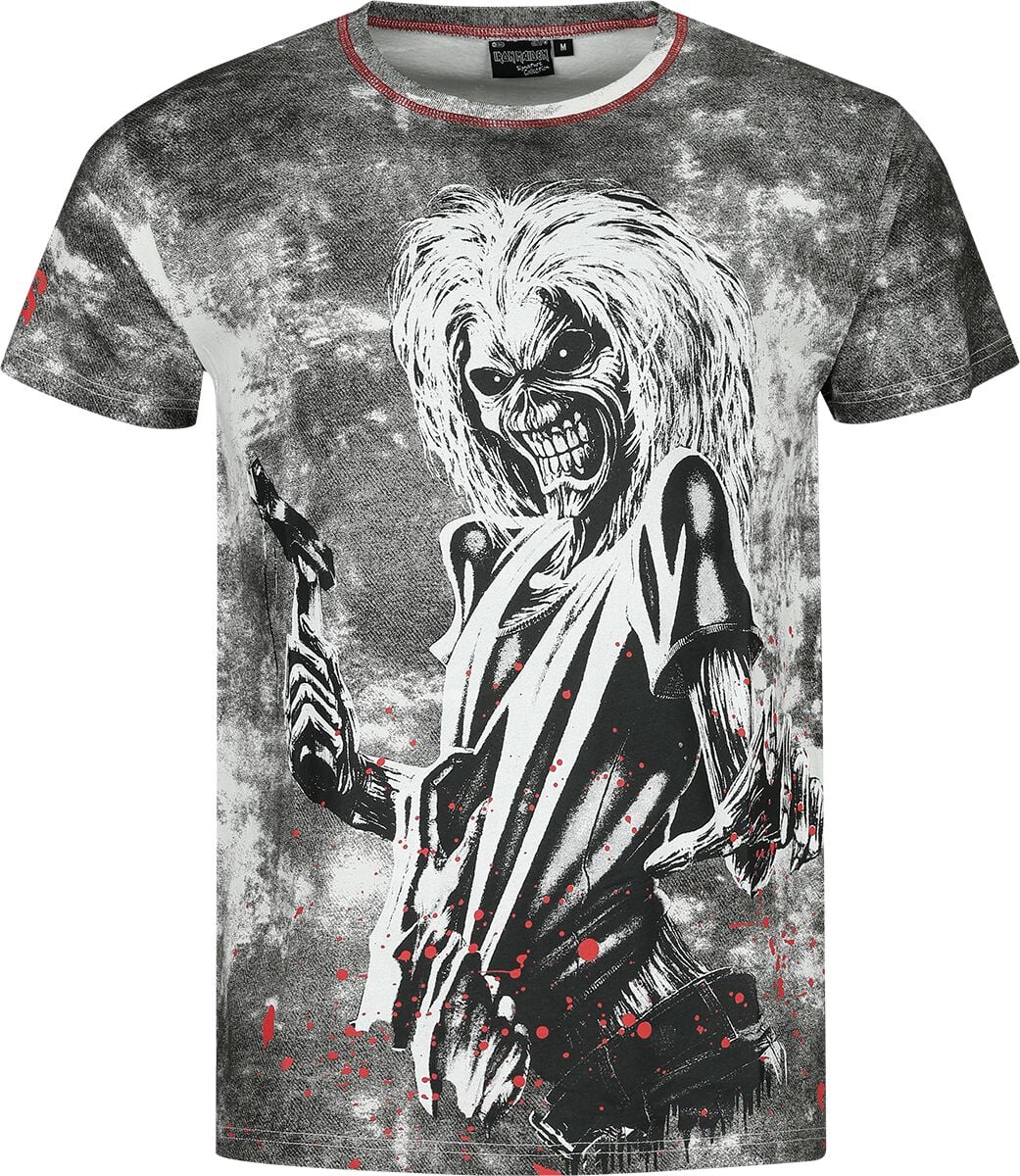 T-Shirt Manches courtes  de Iron Maiden - EMP Signature Collection - S à 3XL - pour Homme - blanc/noir - Iron Maiden