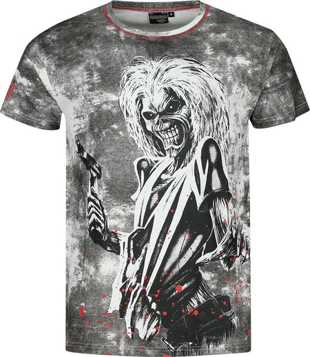 T-Shirt Manches courtes  de Iron Maiden - EMP Signature Collection - S à 3XL - pour Homme - blanc/noir - Iron Maiden