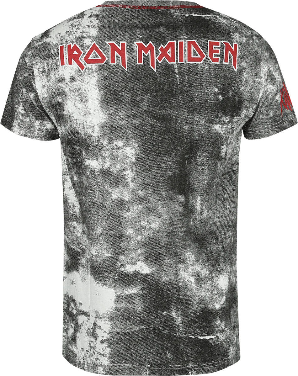 T-Shirt Manches courtes  de Iron Maiden - EMP Signature Collection - S à 3XL - pour Homme - blanc/noir - Iron Maiden - View 2
