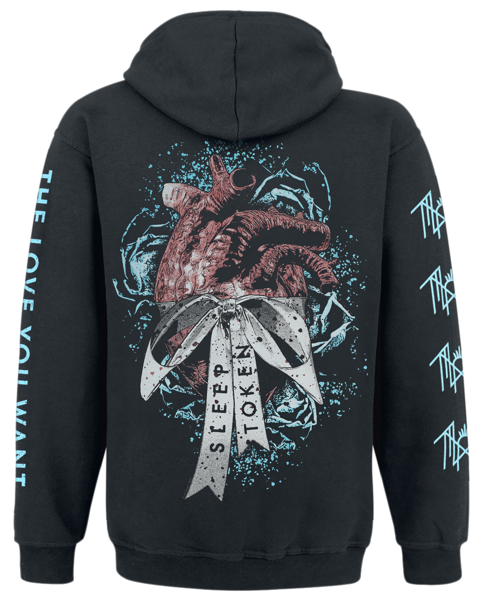 Sweat-shirt à capuche  de Sleep Token - The Love - S à 5XL - pour Homme - noir - Sleep Token - View 2