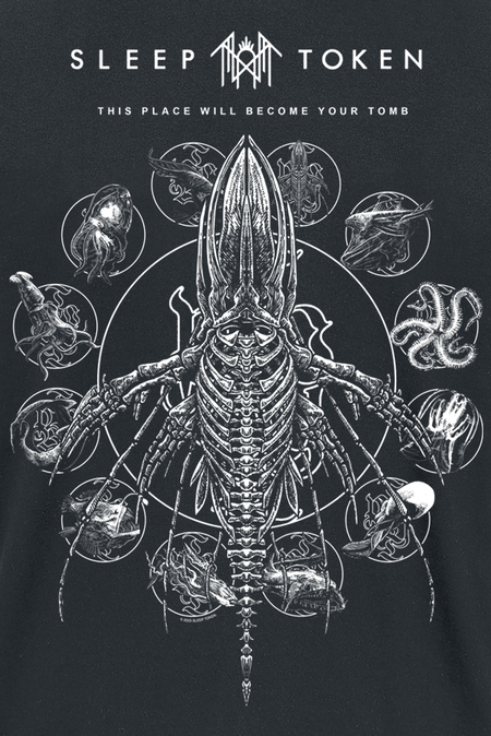 T-Shirt Manches courtes  de Sleep Token - Tomb - M à XXL - pour Homme - noir - Sleep Token - View 2