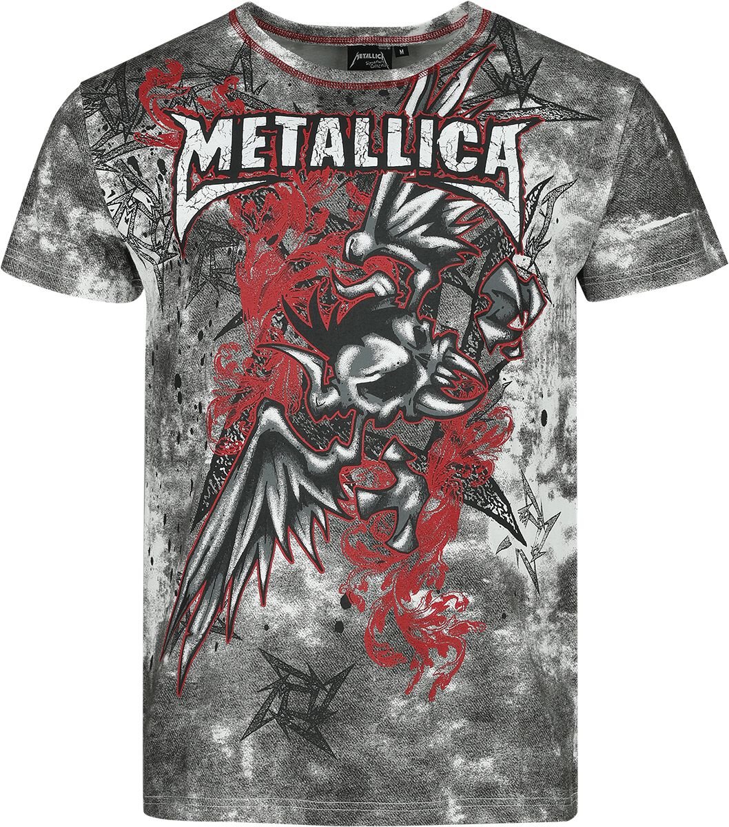 T-Shirt Manches courtes  de Metallica - EMP Signature Collection - S à M - pour Homme - blanc/noir - metallica