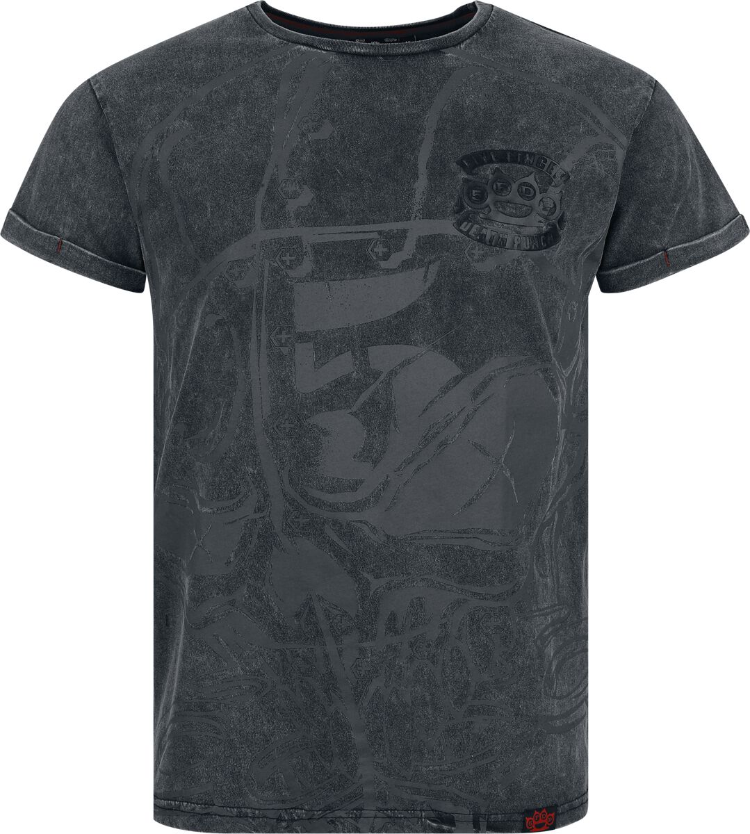 T-Shirt Manches courtes  de Five Finger Death Punch - EMP Signature Collection - S à XXL - pour Homme - gris - Five Finger Death Punch