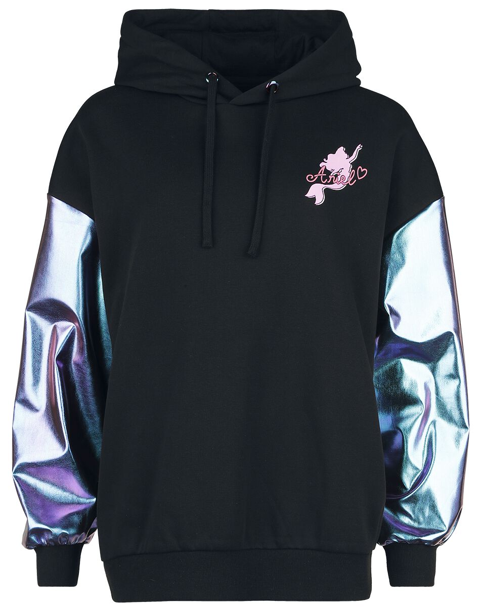 Sweat-shirt à capuche Disney de La Petite Sirène - Disney Princess - Ariel - S à XXL - pour Femme - noir - La Petite Sirène