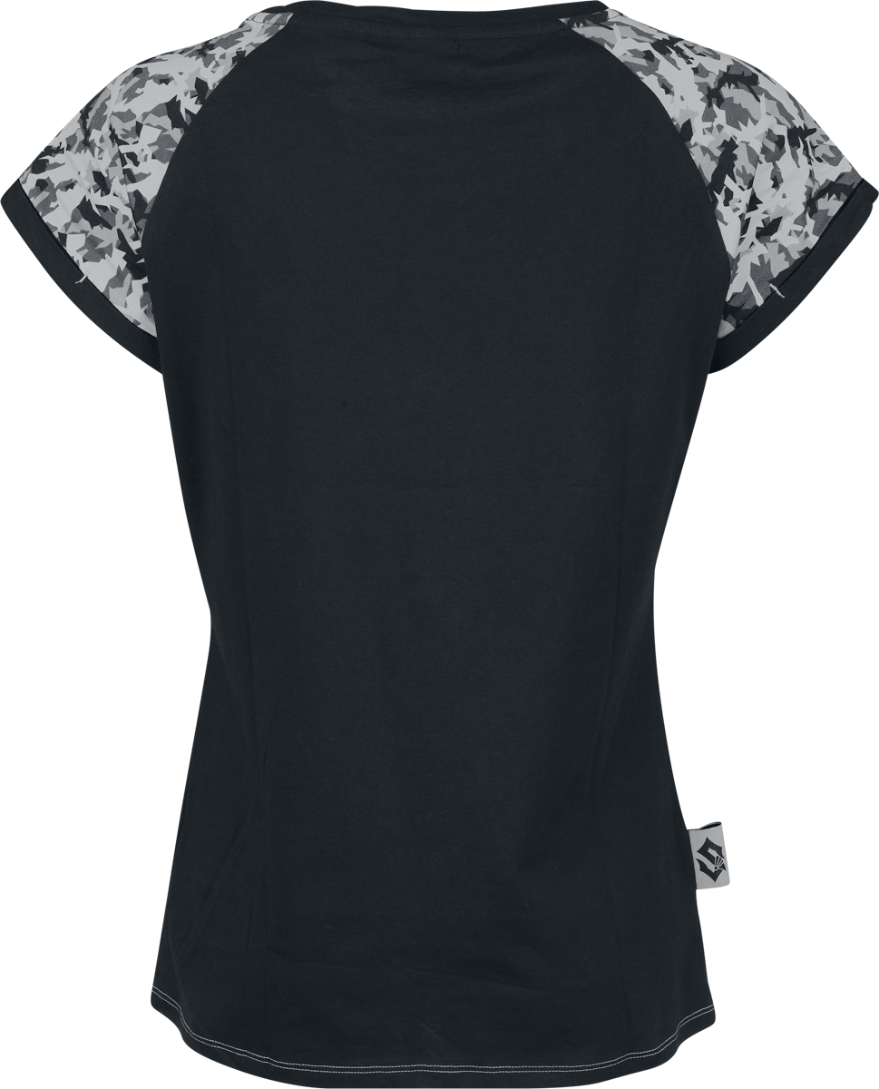 T-Shirt Manches courtes  de Sabaton - EMP Signature Collection - S à L - pour Femme - noir/camouflage - Sabaton - View 2