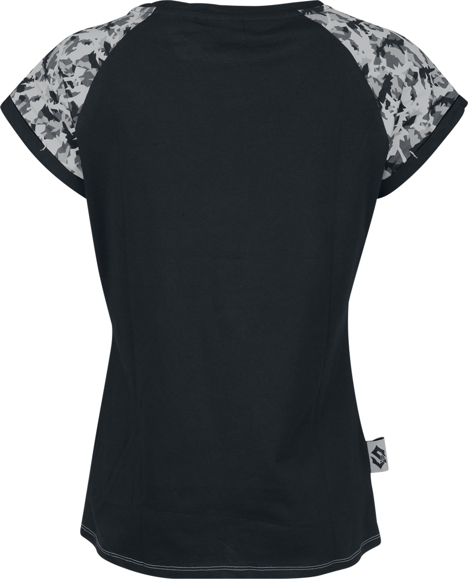 T-Shirt Manches courtes  de Sabaton - EMP Signature Collection - S à L - pour Femme - noir/camouflage - Sabaton - View 2