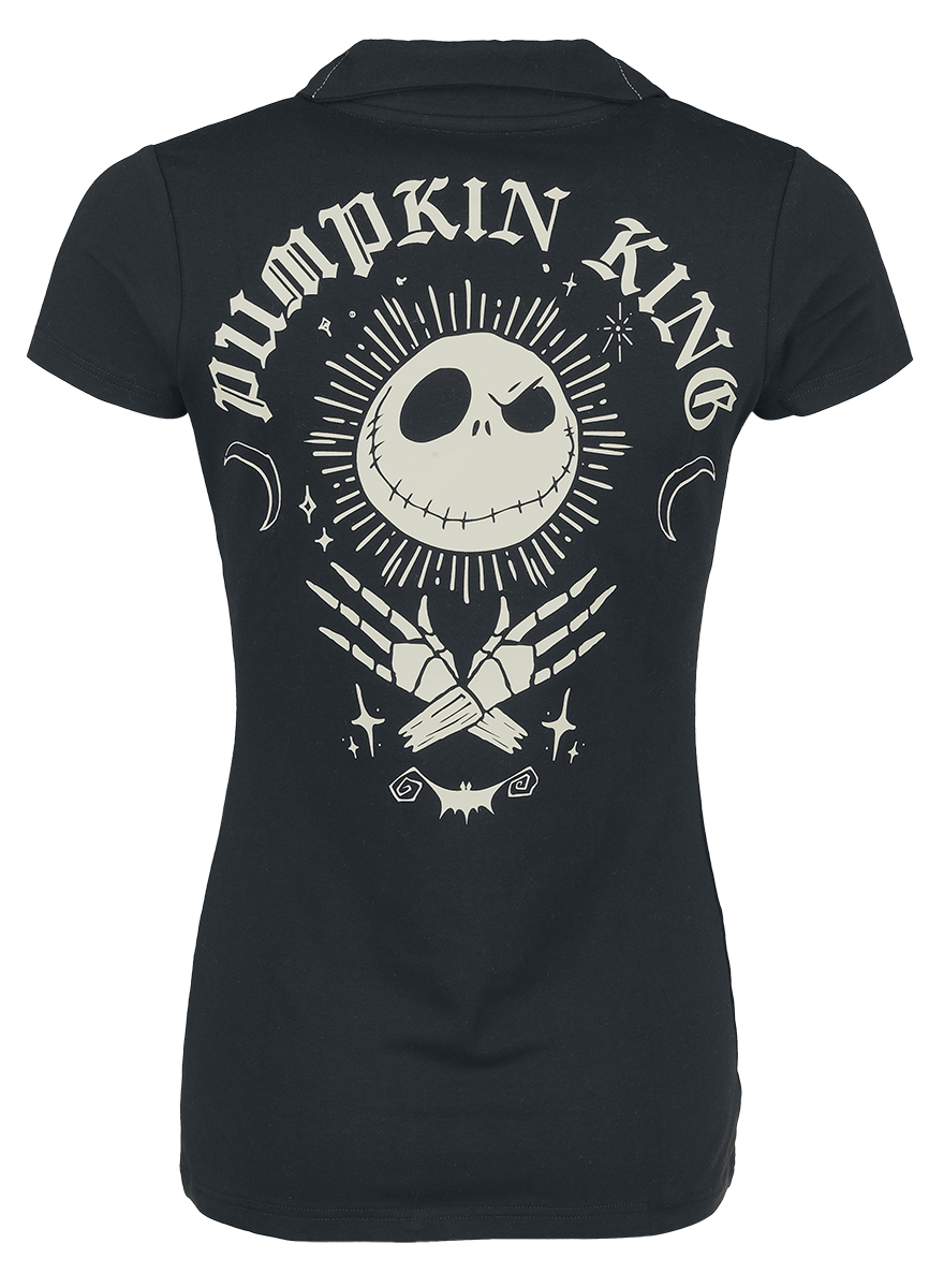 T-Shirt Manches courtes Disney de L'Étrange Noël De Monsieur Jack - Pumpkin King - L - pour Femme - noir - L'Étrange Noël De Monsieur Jack - View 2