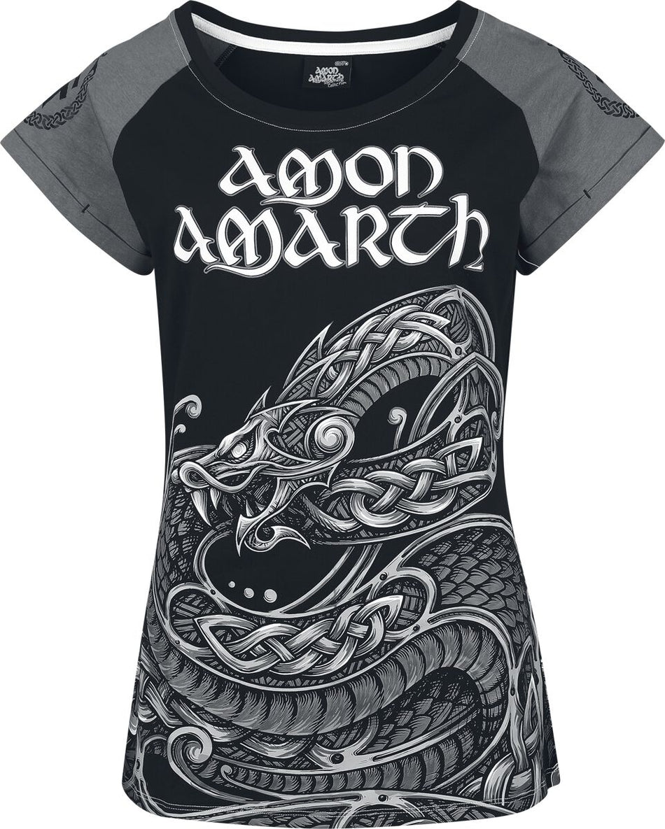 T-Shirt Manches courtes  de Amon Amarth - EMP Signature Collection - S à XL - pour Femme - noir/gris - Amon Amarth