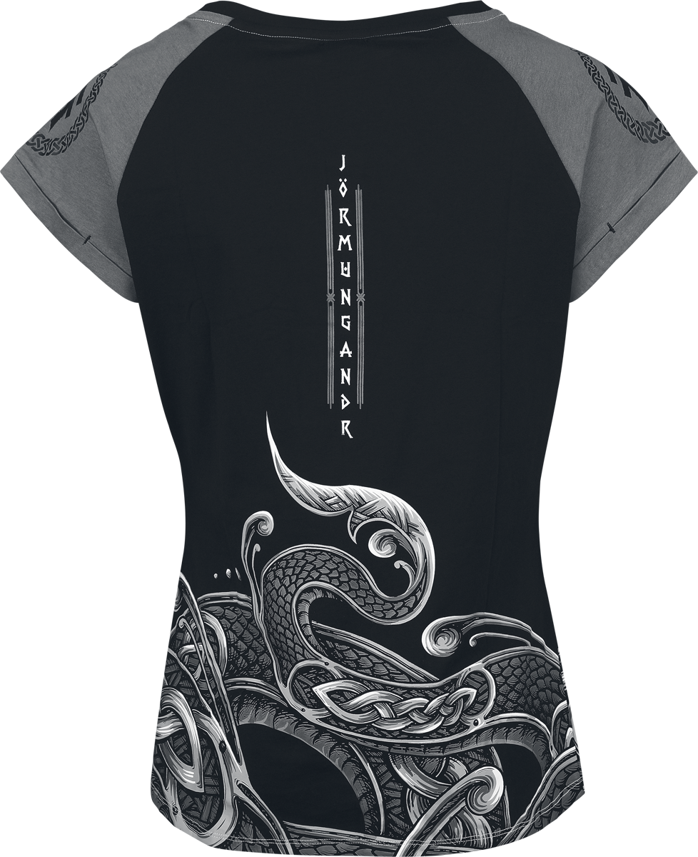 T-Shirt Manches courtes  de Amon Amarth - EMP Signature Collection - S à XL - pour Femme - noir/gris - Amon Amarth - View 2