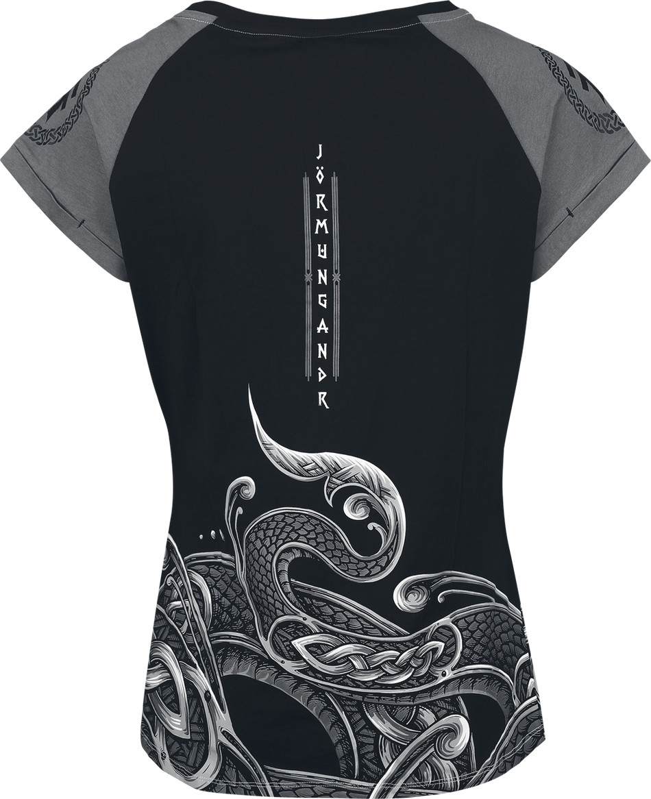 T-Shirt Manches courtes  de Amon Amarth - EMP Signature Collection - S à XL - pour Femme - noir/gris - Amon Amarth - View 2