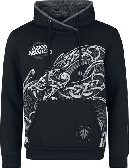 Sweat-shirt à capuche  de Amon Amarth - EMP Signature Collection - M à 3XL - pour Homme - noir/gris - Amon Amarth