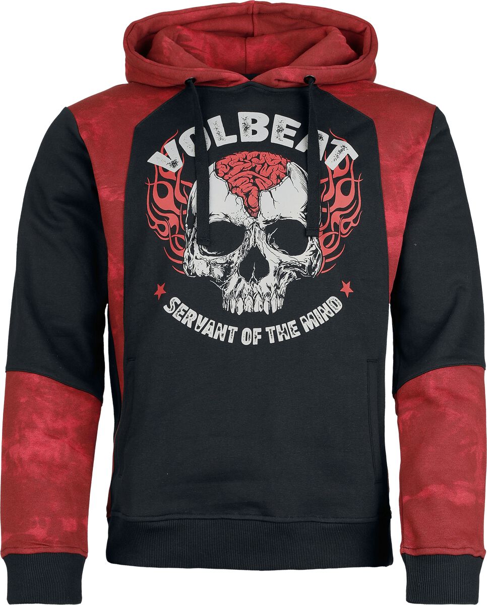 Sweat-shirt à capuche  de Volbeat - EMP Signature Collection - M à 3XL - pour Homme - noir/rouge foncé - Volbeat