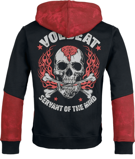 Sweat-shirt à capuche  de Volbeat - EMP Signature Collection - M à 3XL - pour Homme - noir/rouge foncé - Volbeat - View 2