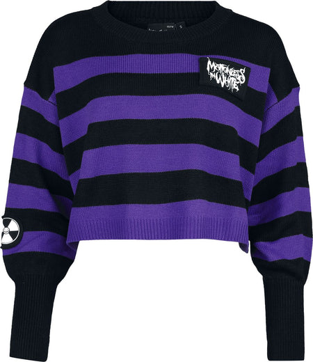 Pull tricoté  de Motionless In White - EMP Signature Collection - S à XXL - pour Femme - noir/lilas - Motionless In White
