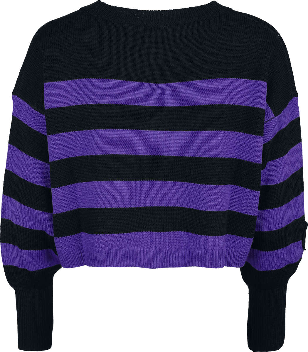 Pull tricoté  de Motionless In White - EMP Signature Collection - S à XXL - pour Femme - noir/lilas - Motionless In White - View 2