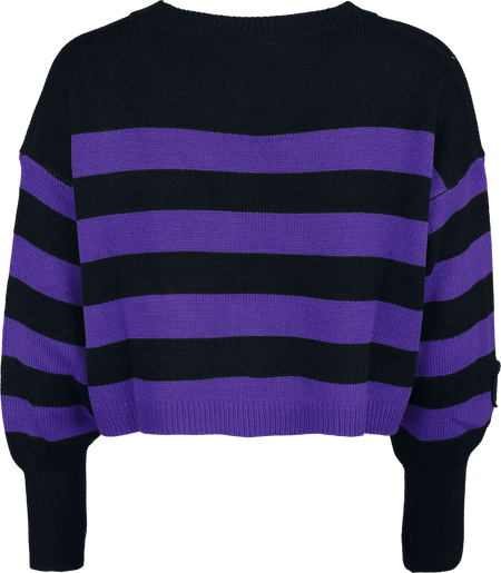 Pull tricoté  de Motionless In White - EMP Signature Collection - S à XXL - pour Femme - noir/lilas - Motionless In White - View 2