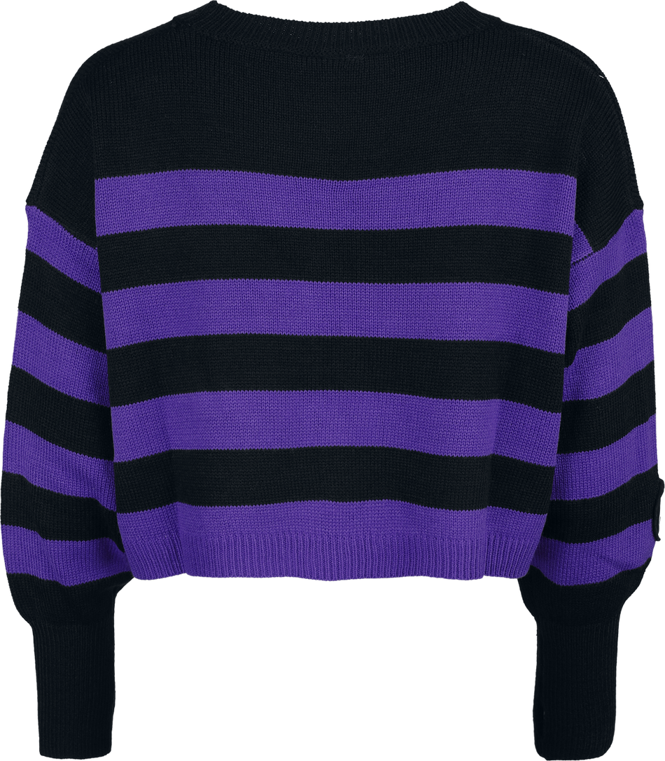 Pull tricoté  de Motionless In White - EMP Signature Collection - S à XXL - pour Femme - noir/lilas - Motionless In White - View 2