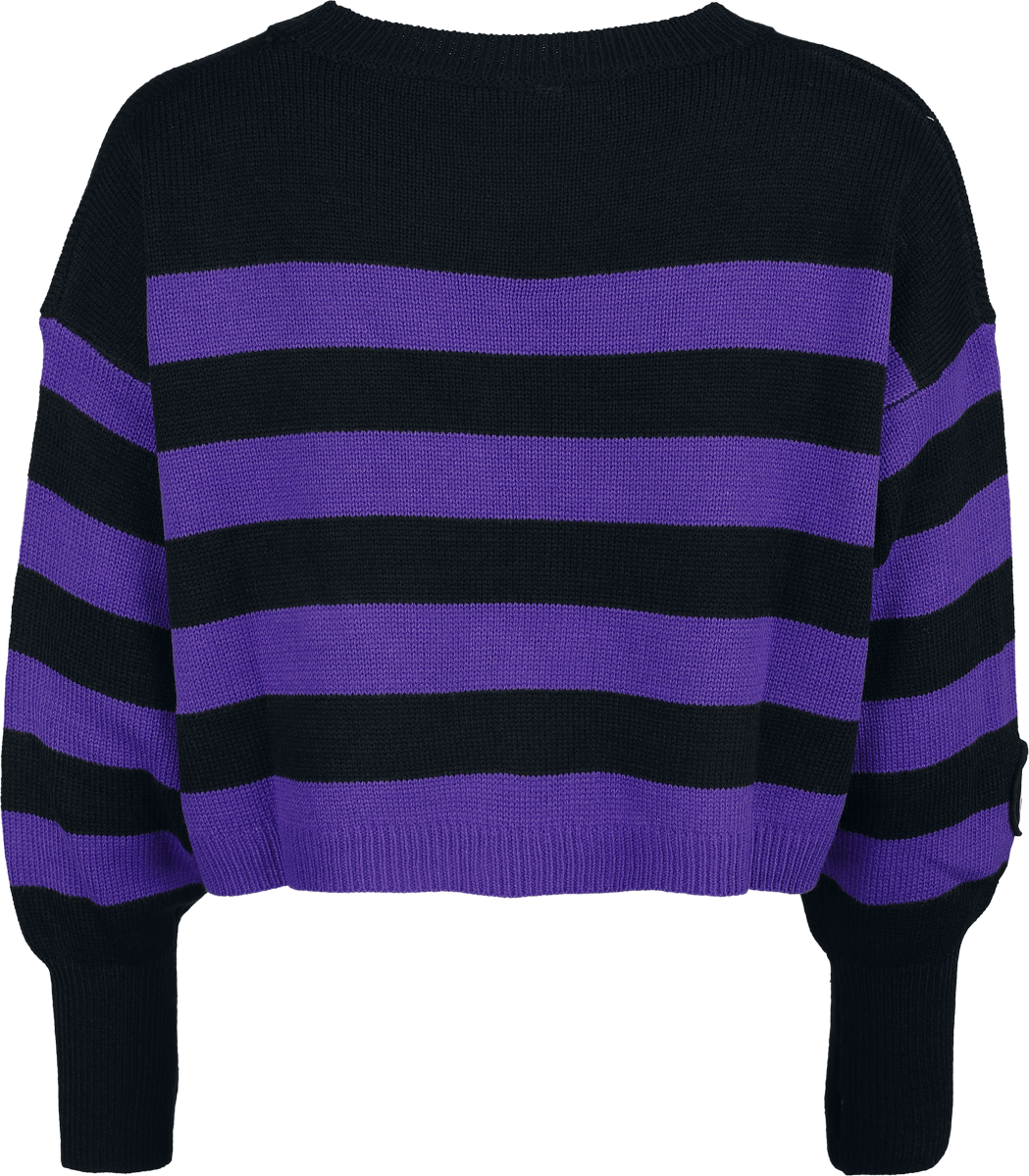 Pull tricoté  de Motionless In White - EMP Signature Collection - S à XXL - pour Femme - noir/lilas - Motionless In White - View 2