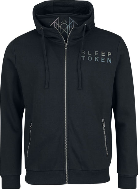 Sweat-shirt zippé à capuche  de Sleep Token - EMP Signature Collection - S à XXL - pour Homme - noir - Sleep Token
