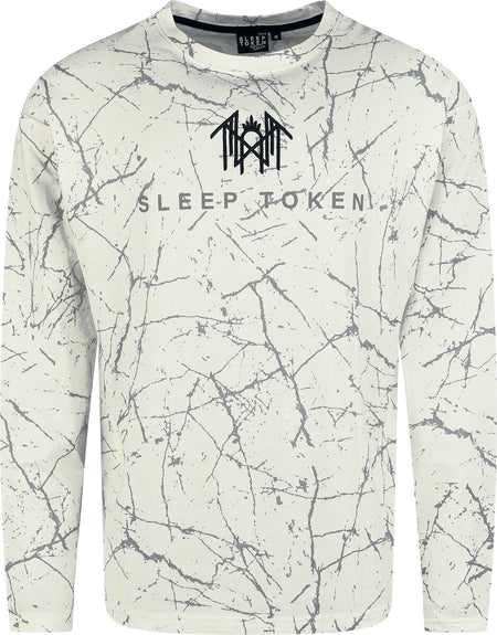 T-shirt manches longues  de Sleep Token - EMP Signature Collection - Oversize - S à XXL - pour Homme - blanc cassé - Sleep Token