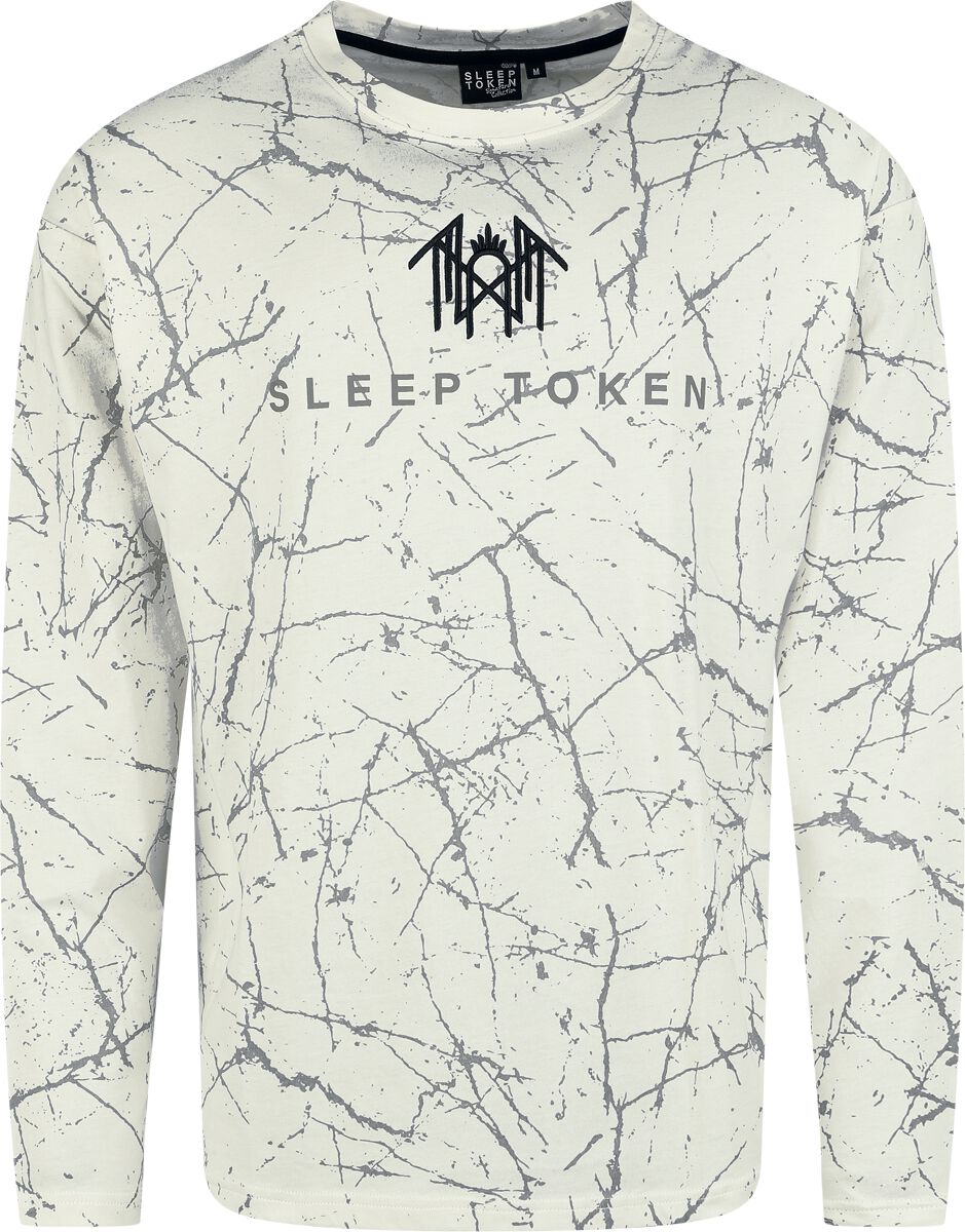 T-shirt manches longues  de Sleep Token - EMP Signature Collection - Oversize - S à XXL - pour Homme - blanc cassé - Sleep Token