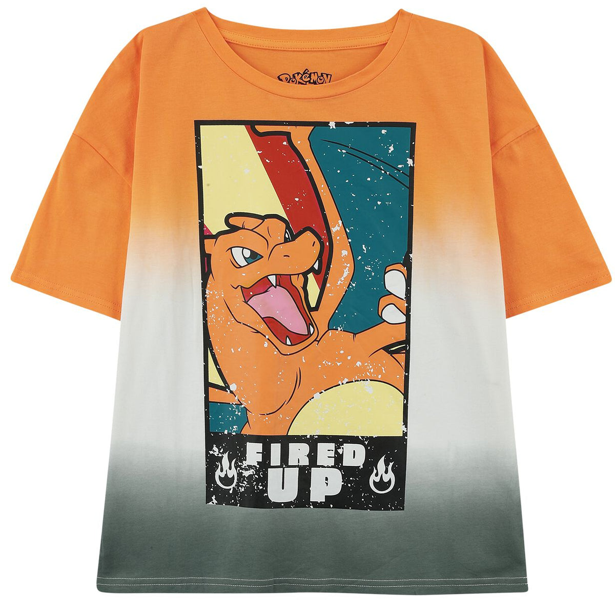 T-shirt Gaming de Pokémon - Dracaufeu - 122/128 à 170/176 - pour garçons - orange - Pokémon