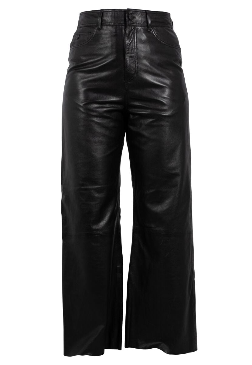 Pantalon en cuir  de Gipsy - GWTaraneh - XS à S - pour Femme - noir - gipsy
