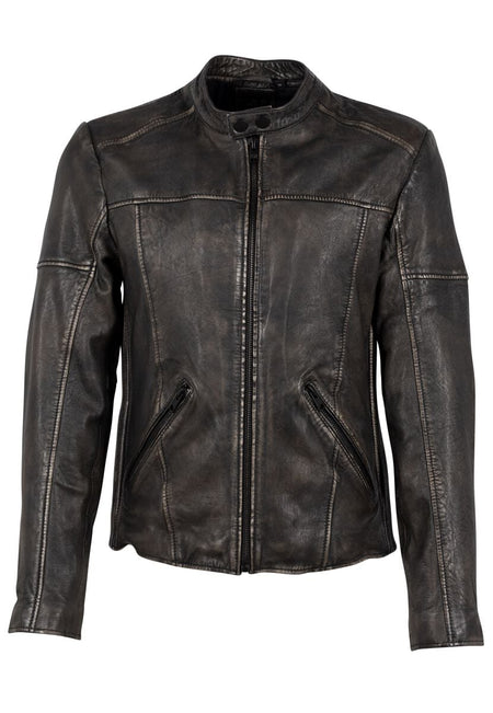 Veste en cuir  de Mauritius - G2MAryn - S à 4XL - pour Homme - noir - Mauritius