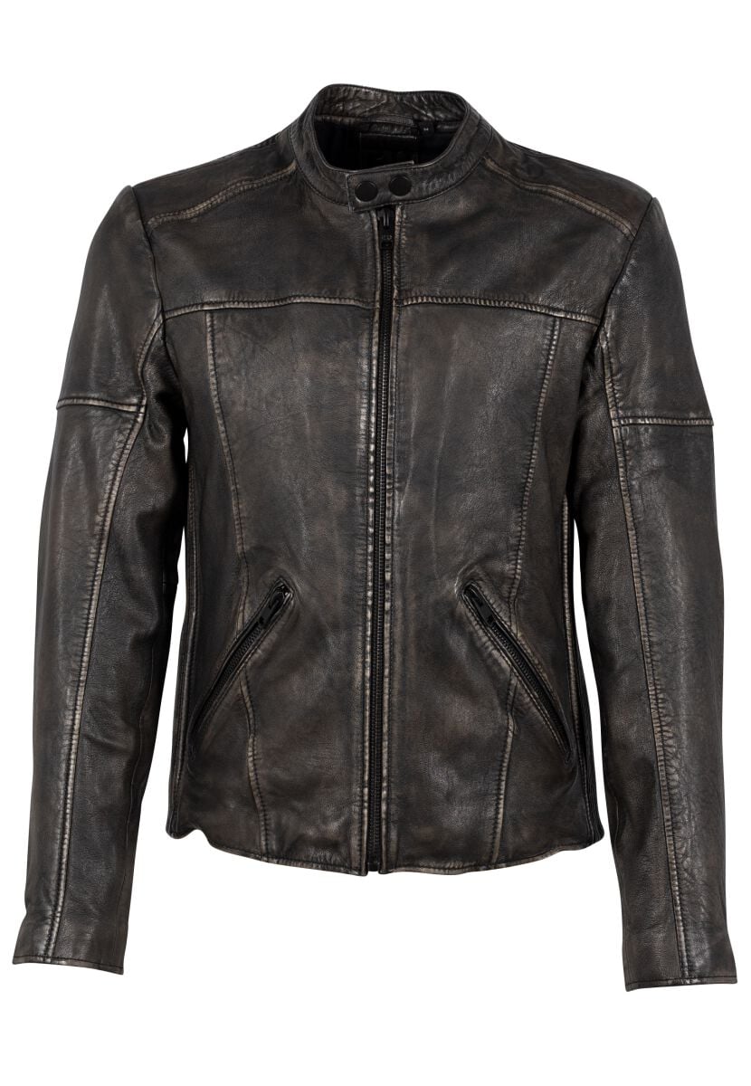 Veste en cuir  de Mauritius - G2MAryn - S à 4XL - pour Homme - noir - Mauritius