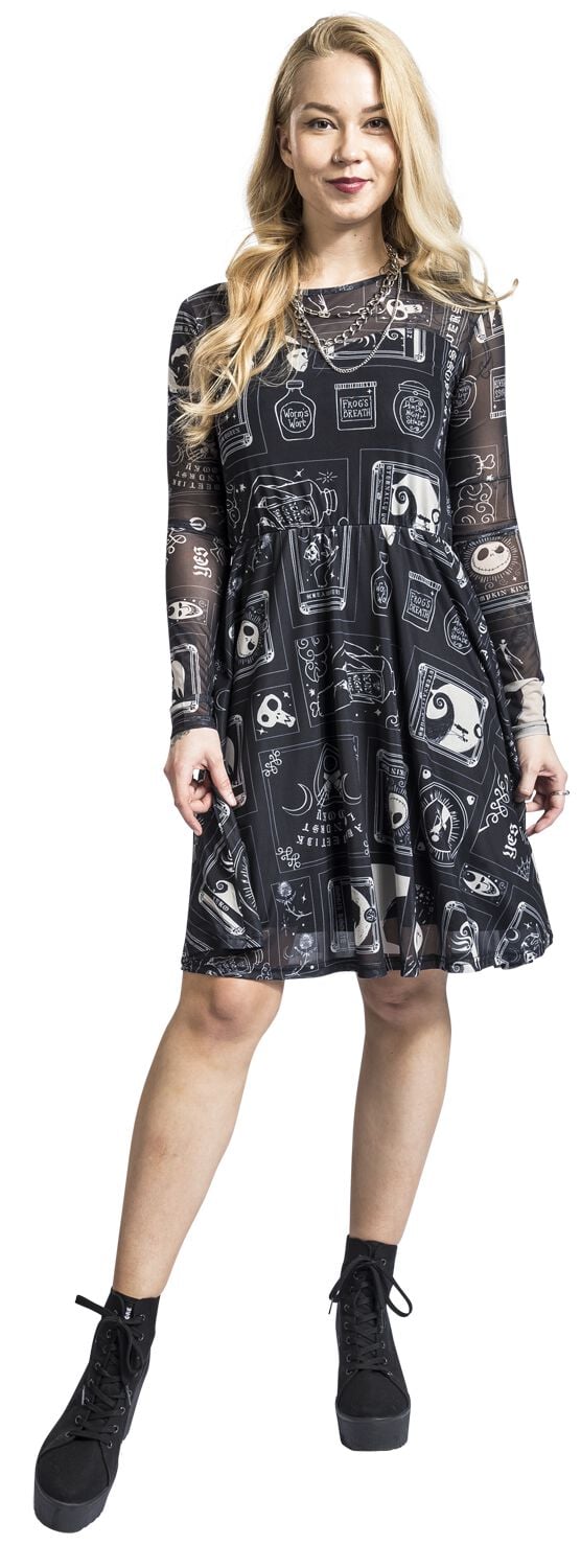Robe mi-longue Disney de L'Étrange Noël De Monsieur Jack - Tarot - S à XXL - pour Femme - multicolore - L'Étrange Noël De Monsieur Jack