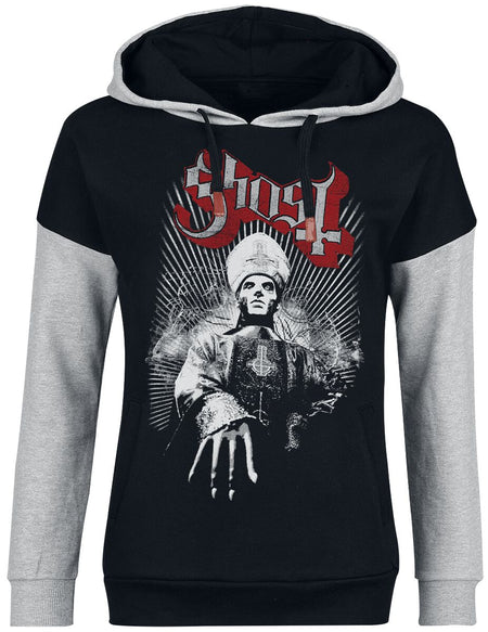 Sweat-shirt à capuche  de Ghost - Priest - XS à XXL - pour Femme - chiné noir/gris - Ghost
