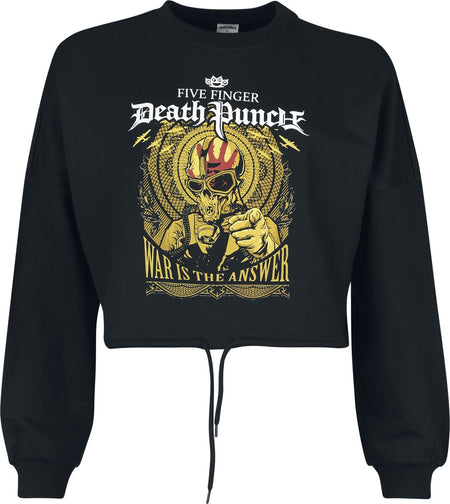 Sweat-shirt  de Five Finger Death Punch - War Is The Answer - M à XXL - pour Femme - noir - Five Finger Death Punch