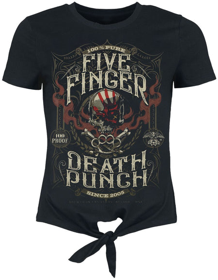 T-Shirt Manches courtes  de Five Finger Death Punch - Pure - L à XXL - pour Femme - noir - Five Finger Death Punch
