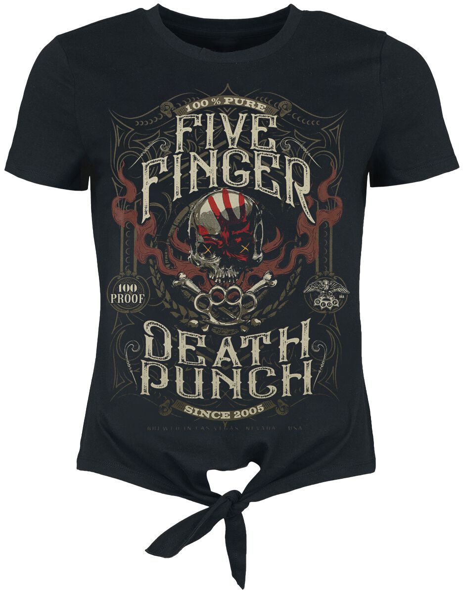 T-Shirt Manches courtes  de Five Finger Death Punch - Pure - L à XXL - pour Femme - noir - Five Finger Death Punch